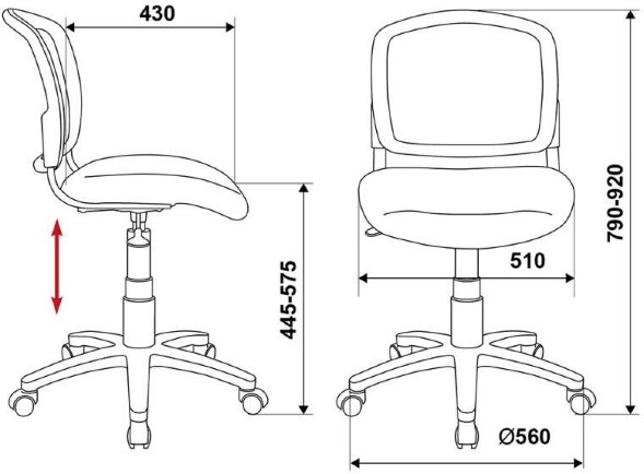 Кресло детское Бюрократ CH-W296NX принт