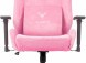 Кресло игровое Knight N1 Fabric розовый Velvet 36 с подголов. крестов. металл