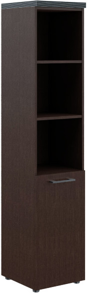 Шкаф колонка с глухой малой дверью и топом THC 42.5(L) Венге Магия