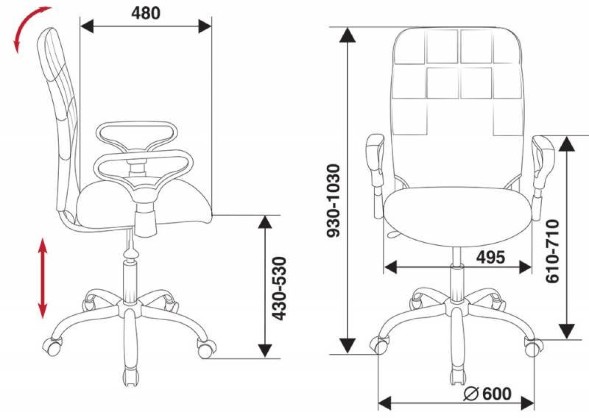 Кресло Бюрократ CH-596 в Сыктывкаре 