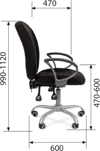 Офисное кресло CHAIRMAN 9801 ERGO в Сыктывкаре 