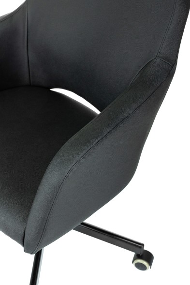 Кресло Бюрократ CH-380M черный эко.кожа крестов. металл