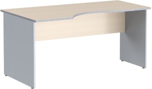 Стол криволинейный СА-1Л Беларусь Клен/Металлик 1600*900(720)*755 IMAGO